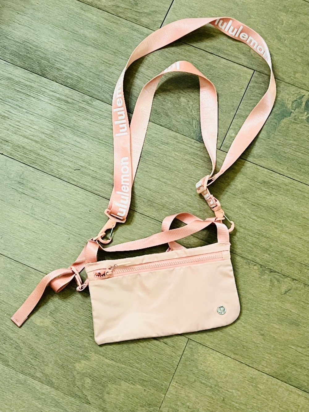 Lululemon Small Pink Blush Crossbody Adjustable Bag